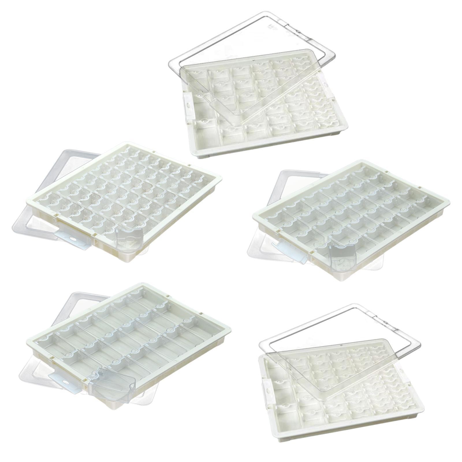 Bead Storage Jar with Compartments Stackable for Small Items Beads Charms