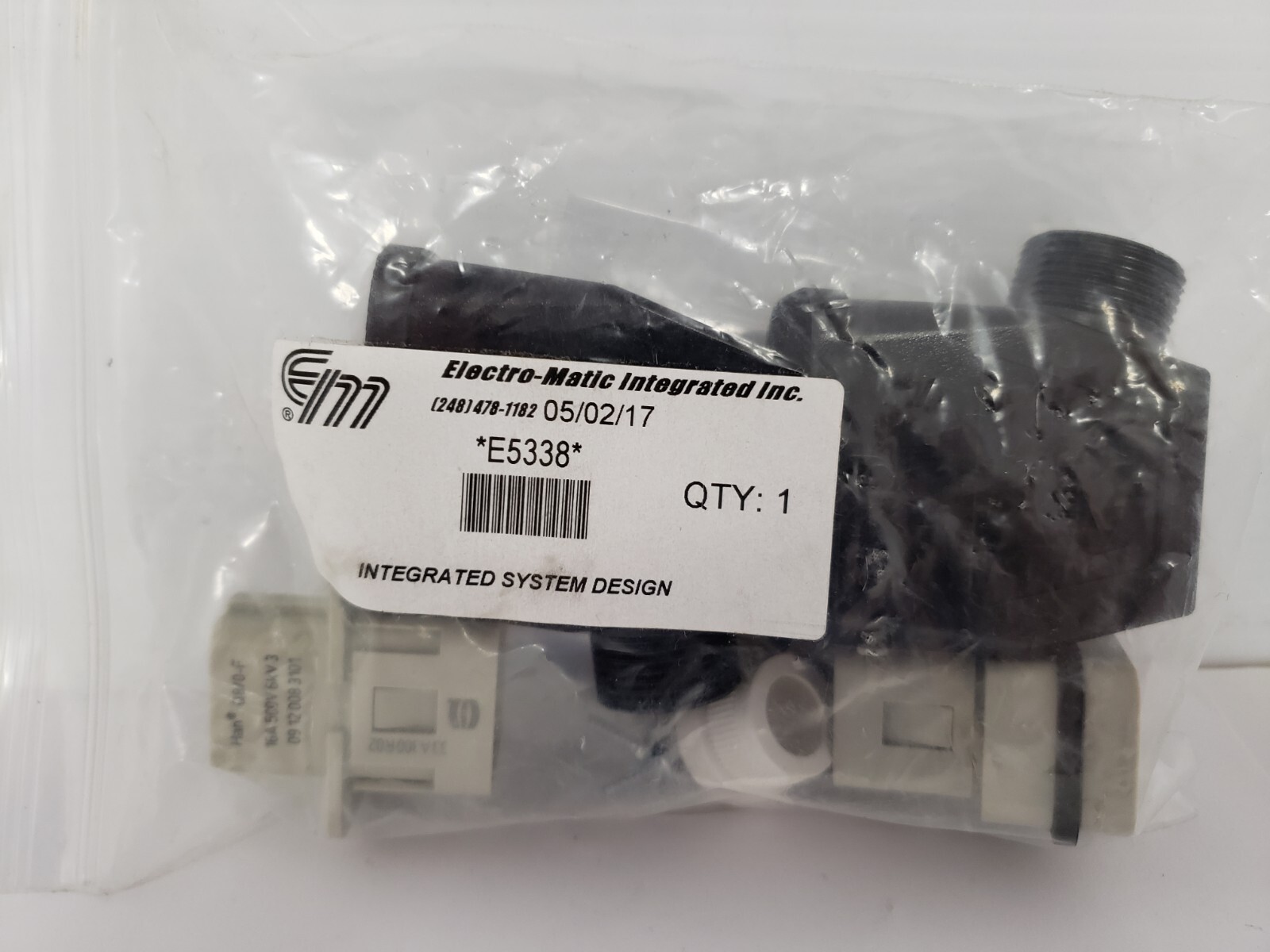 ELECTRO-MATIC E5338 CONNECTOR REPAIR KIT NIB