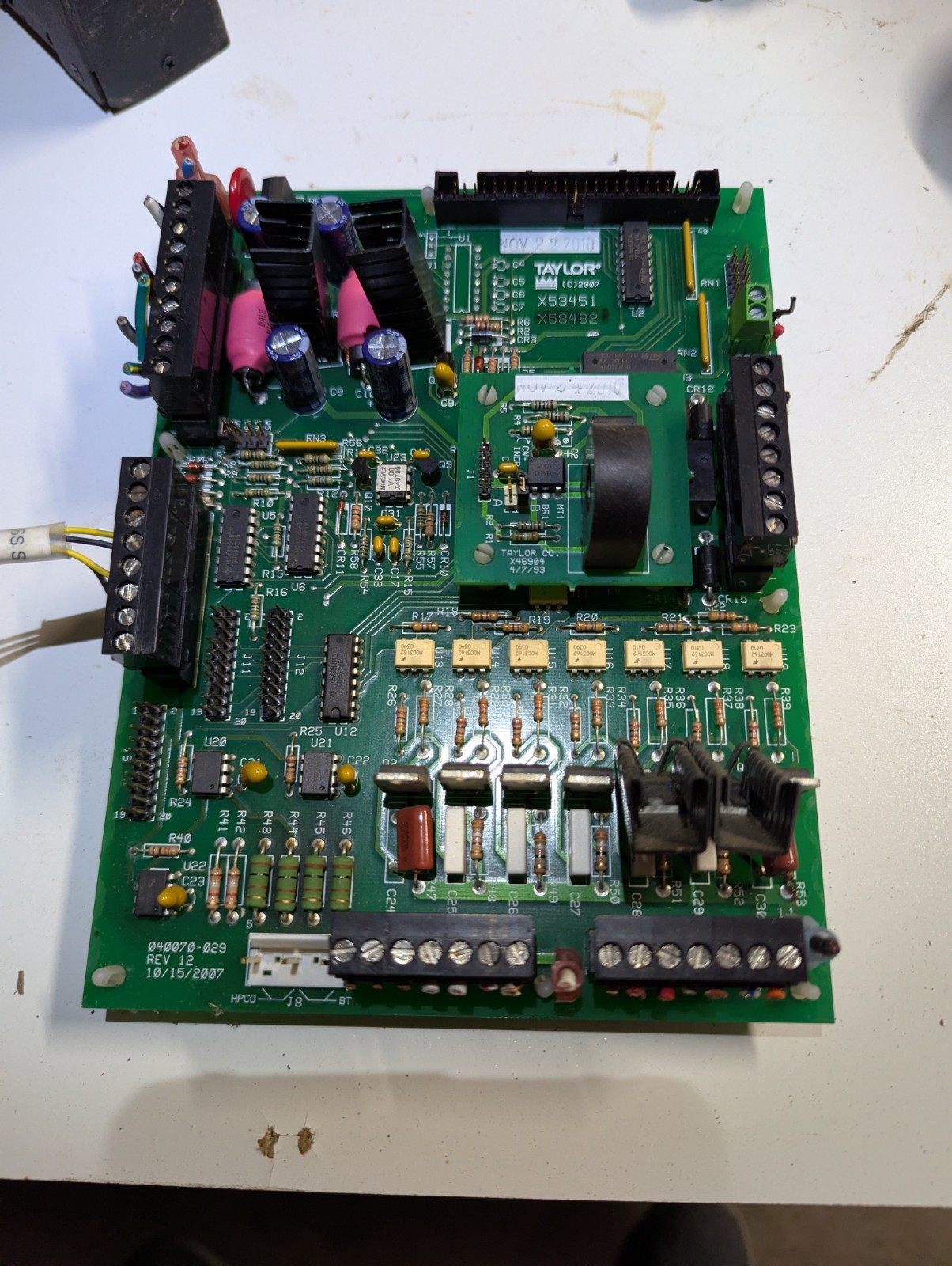 Taylor Ice Cream Machine C602-33 (X53451) Interface Board Clean!!!