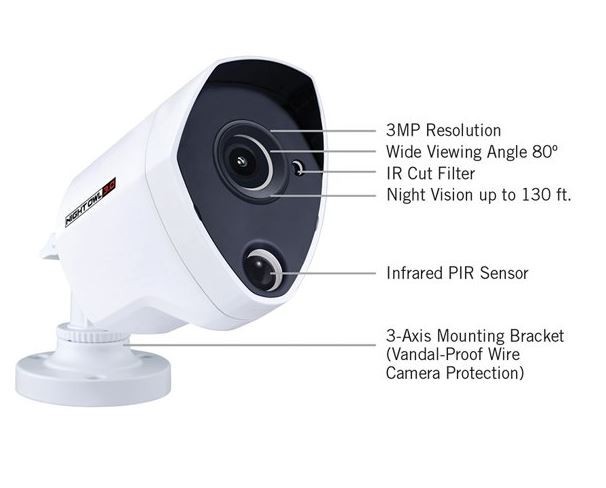 New! Night Owl CM-PTHD30W-BU 3MP White Bullet Security Camera