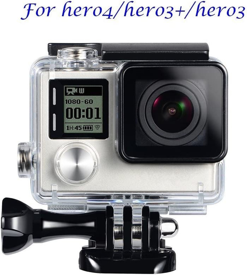 Replacement Waterproof Case Protective Housing for Gopro Hero 4, Hero 3+, Hero 3