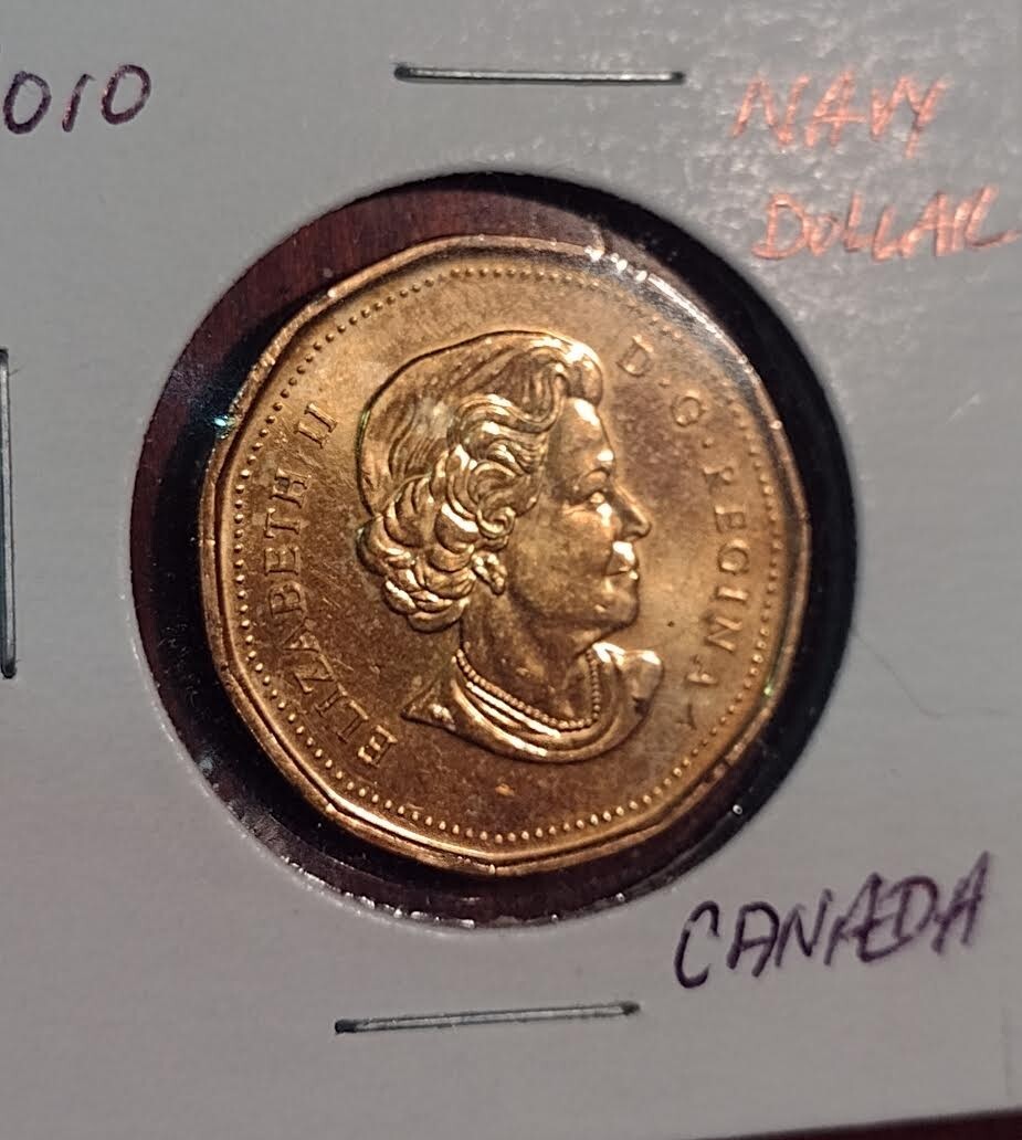 1910 - 2010 ONE DOLLAR NAVY Commemorative Canadian Coin loonie MARINE