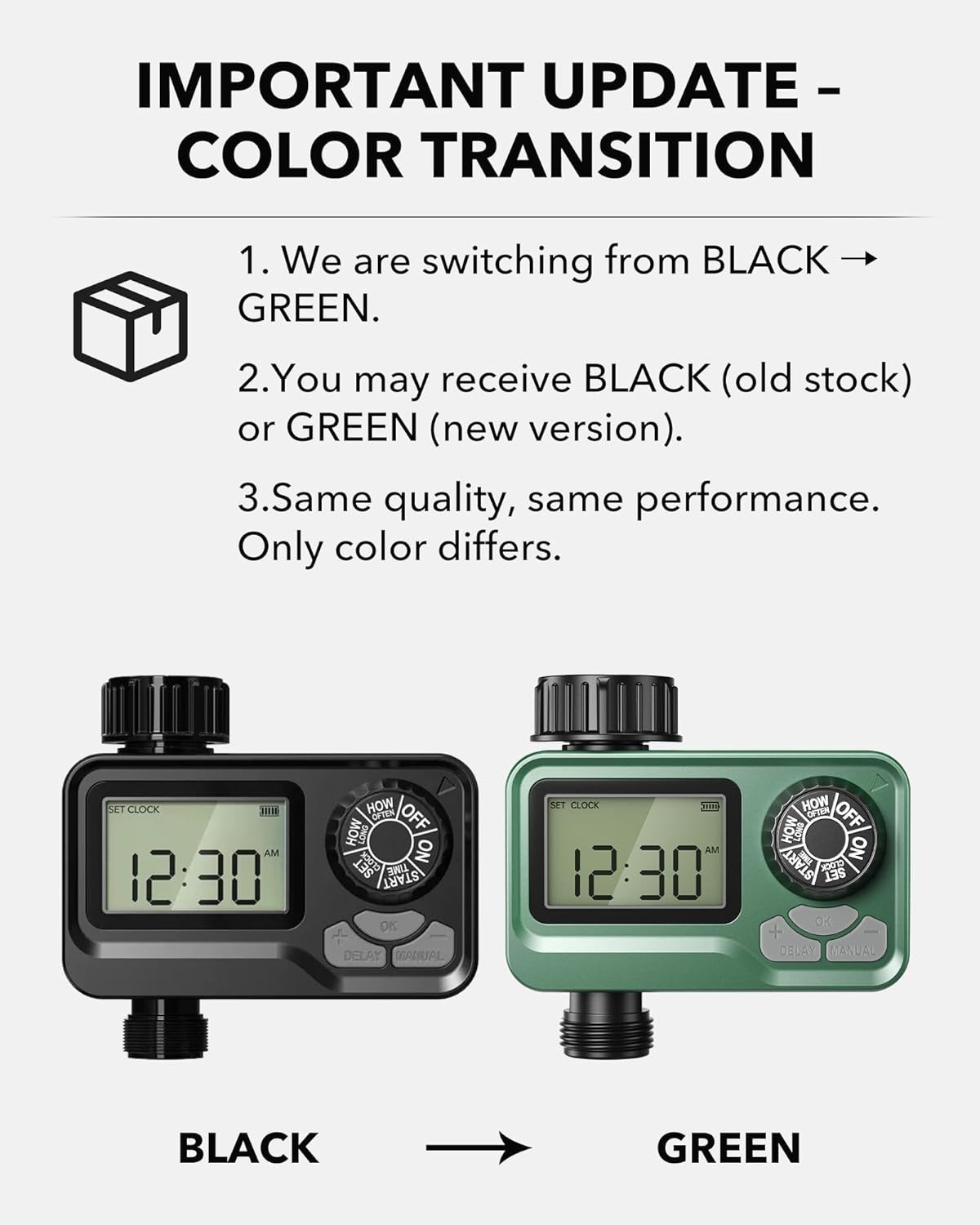 BN LINK Programmable Sprinkler Timer with Rain Delay – Waterproof Digital Wat...