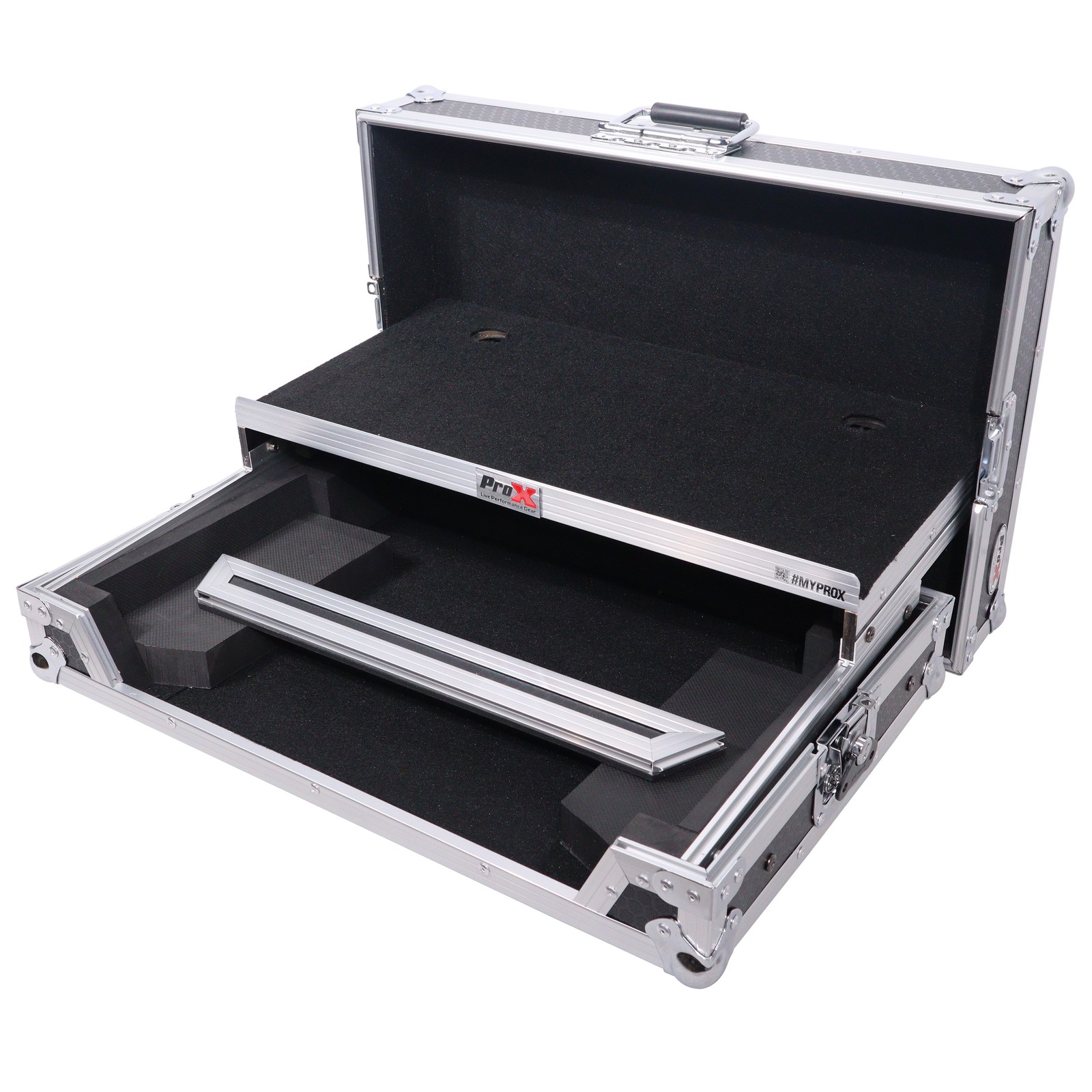 Pro X ATA Flight Road Case For Pioneer DDJ-FLX4 DJ Controller with Laptop Shelf