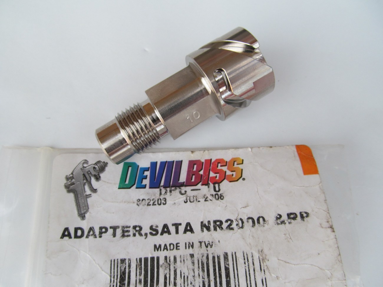 Devilbiss DPC10 DeKups Spray Gun Adapter For SATA NR 2000, RP, KLC, MCB & Jet 90