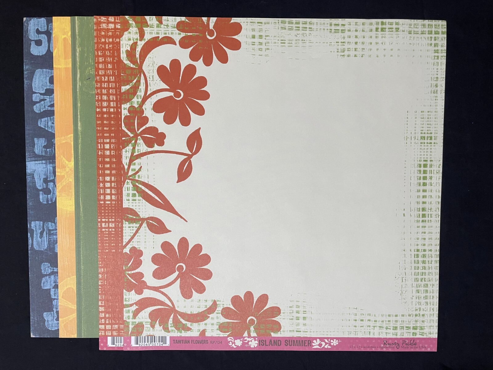 RUSTY PICKLE "BEACH THEME" COLLECTION 12 X 12 SS & DS PAPERS