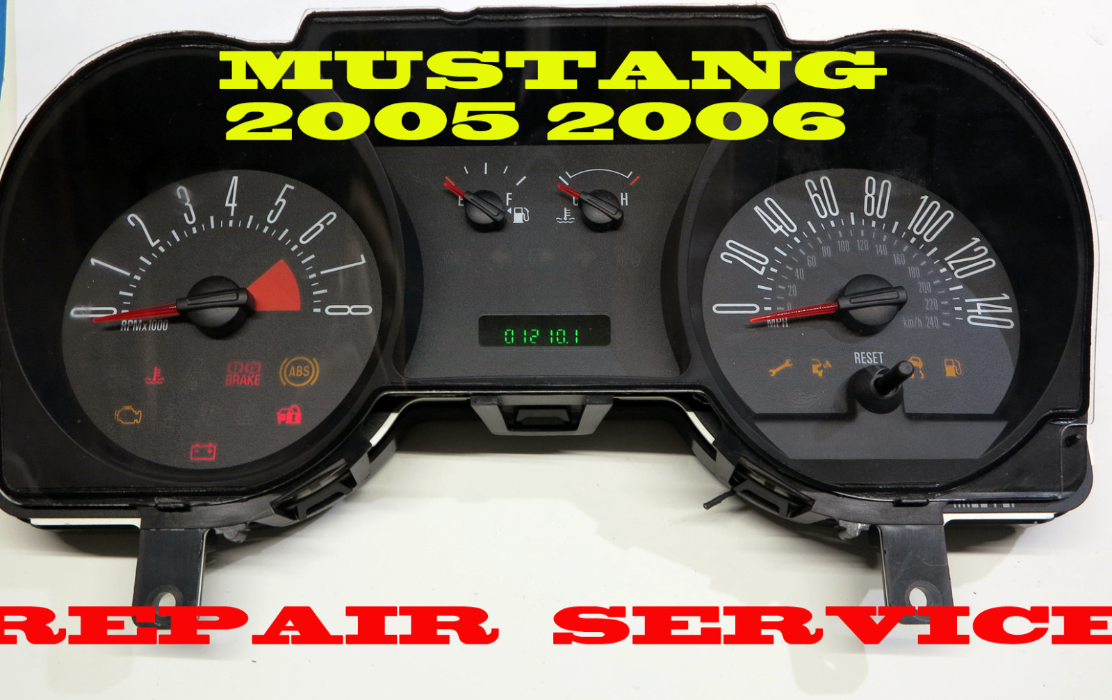2005 FORD MUSTANG 4 GAUGES CLUSTER SOFTWARE & ODOMETER CALIBRATION SERVICE