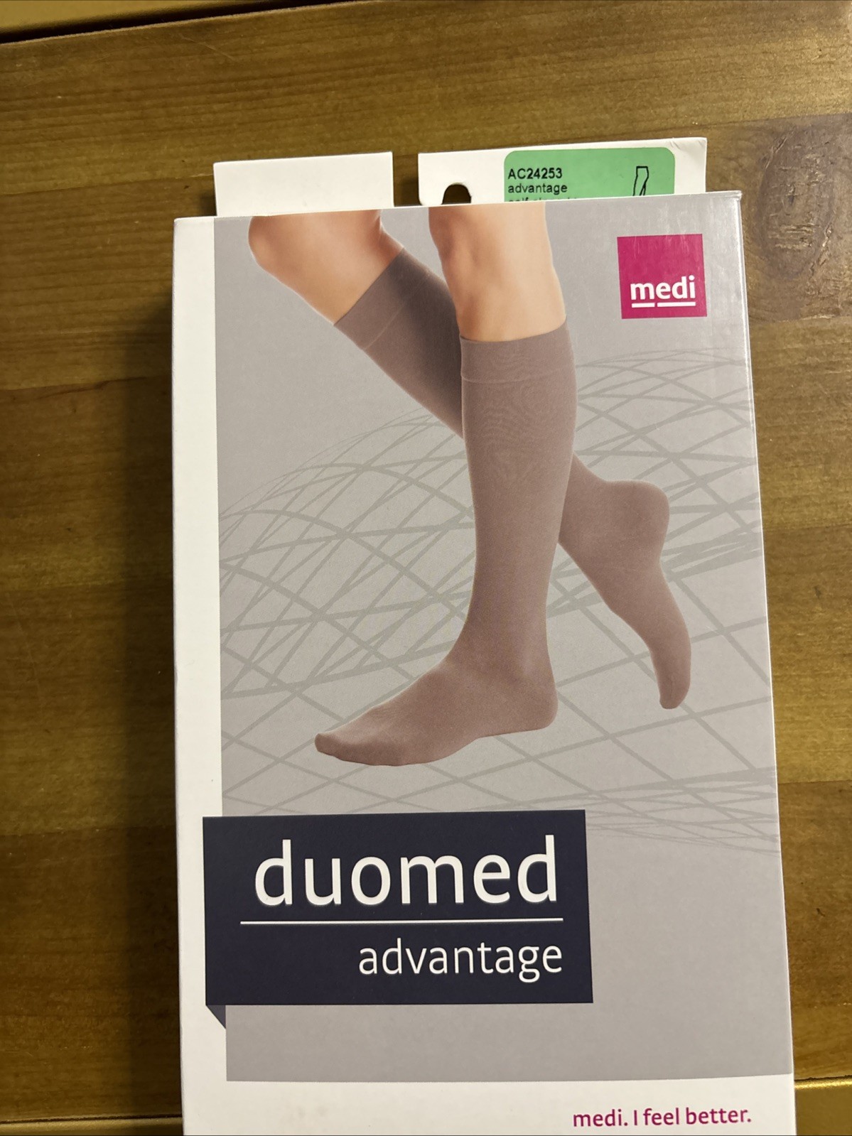 Duomed Advantage 20-30 mmHg Black Closed Toe Knee High Large NEW