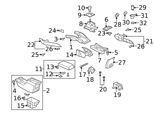Genuine Mitsubishi Shift Panel 2420A040HA