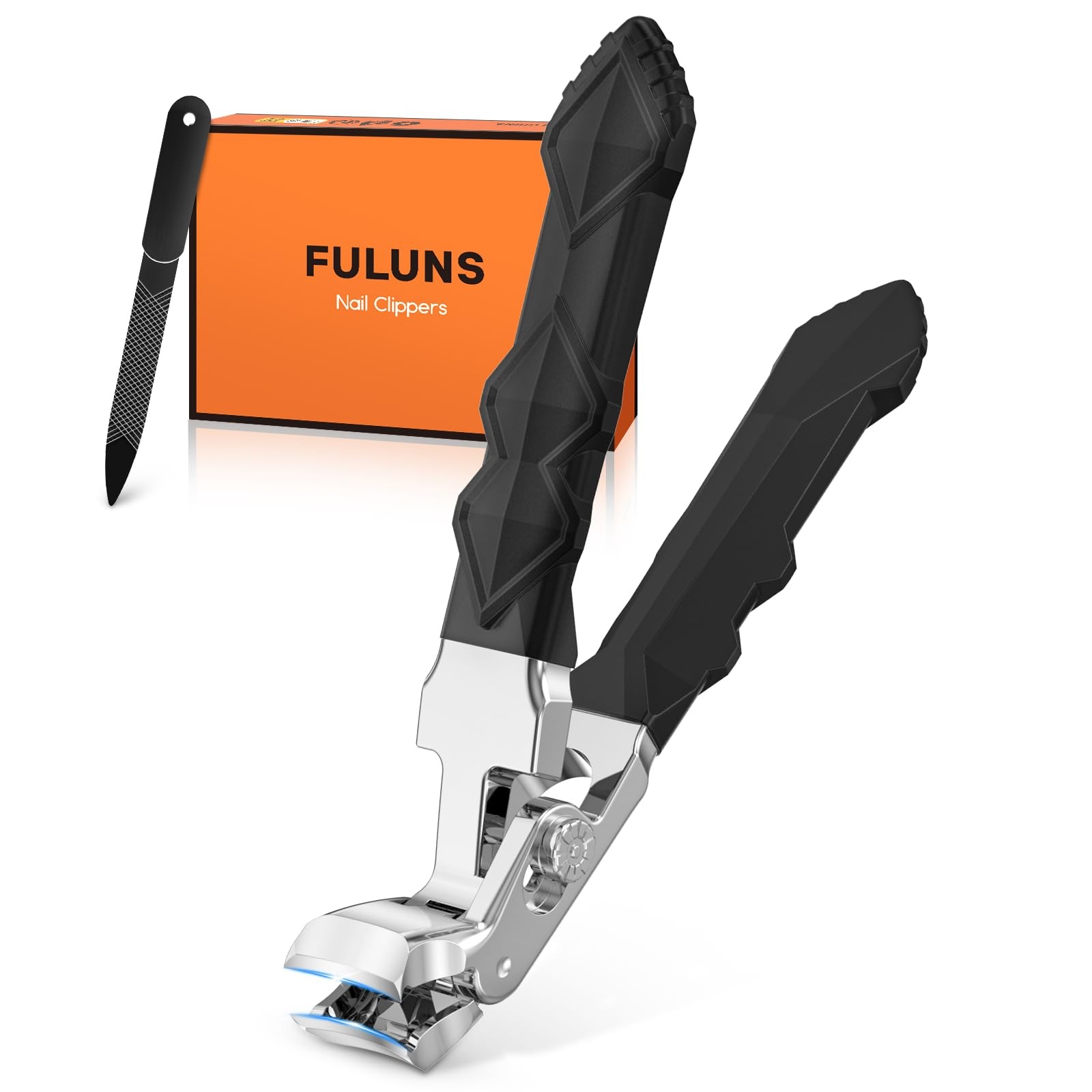 Nail Clippers for Seniors Thick Nails with Angled Head, Large Toenail Clipper...