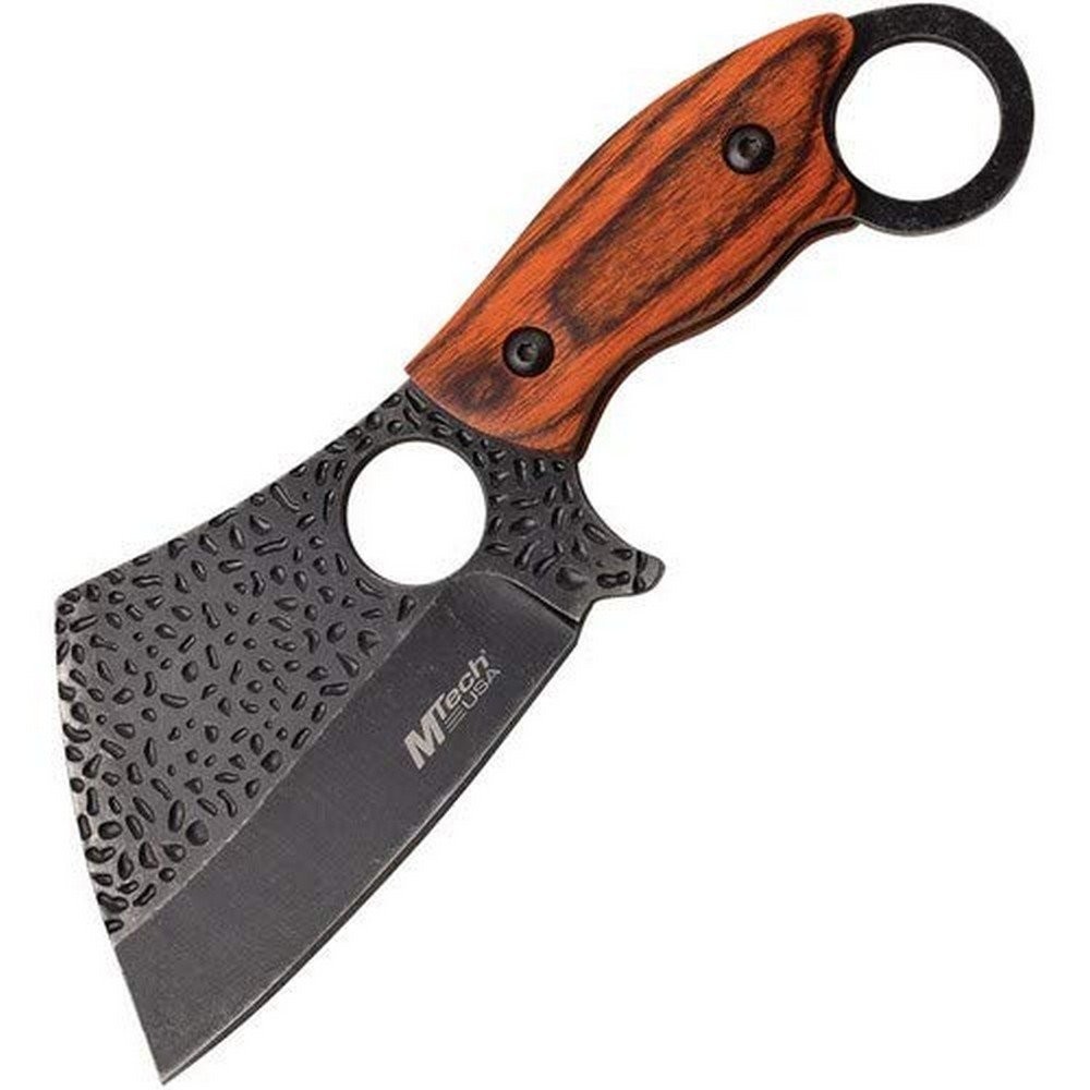 MTech Fixed Blade Knife Brown Pakkawood Handle - MT-20-86BR