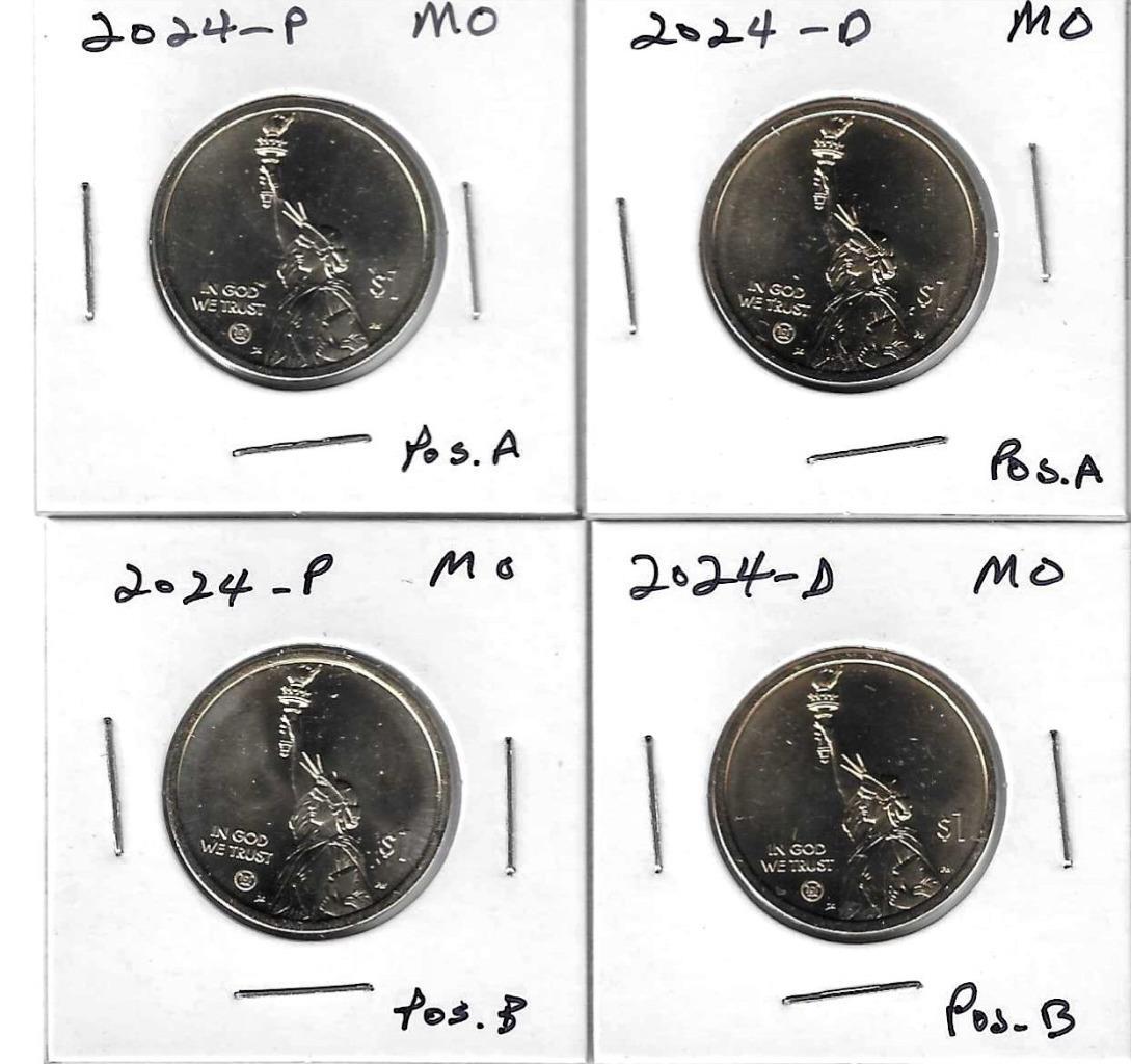 2024 P&D AMERICAN INNOVATION DOLLARS (MO) - POSITION A&B - BU FROM U S MINT ROLL