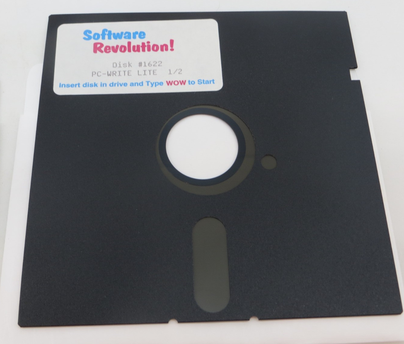 PC-Write Lite 5.25" Floppy Disk IBM vintage computer program disc