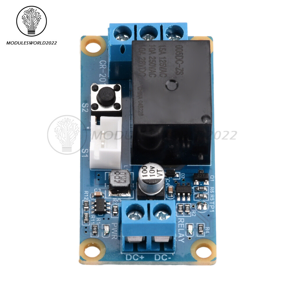 DC5-28V wide voltage 1-Channel Single Button Bistable Self-Locking Relay Module