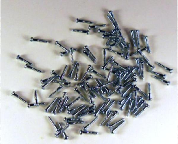 Miniature Hardware Parts Pack of 100 Small #2 x 1/2 Self Tapping Wood Screws