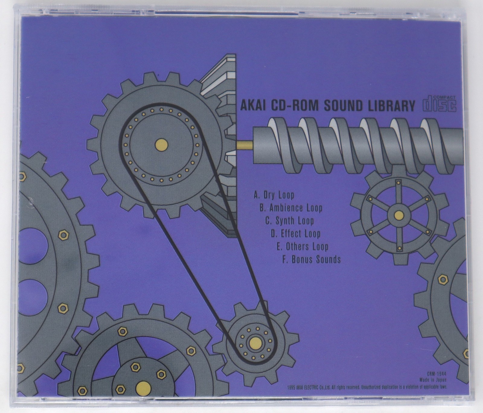 Akai Professional Sound Library Volume 4 Akai Format Sample Library Sampling CD