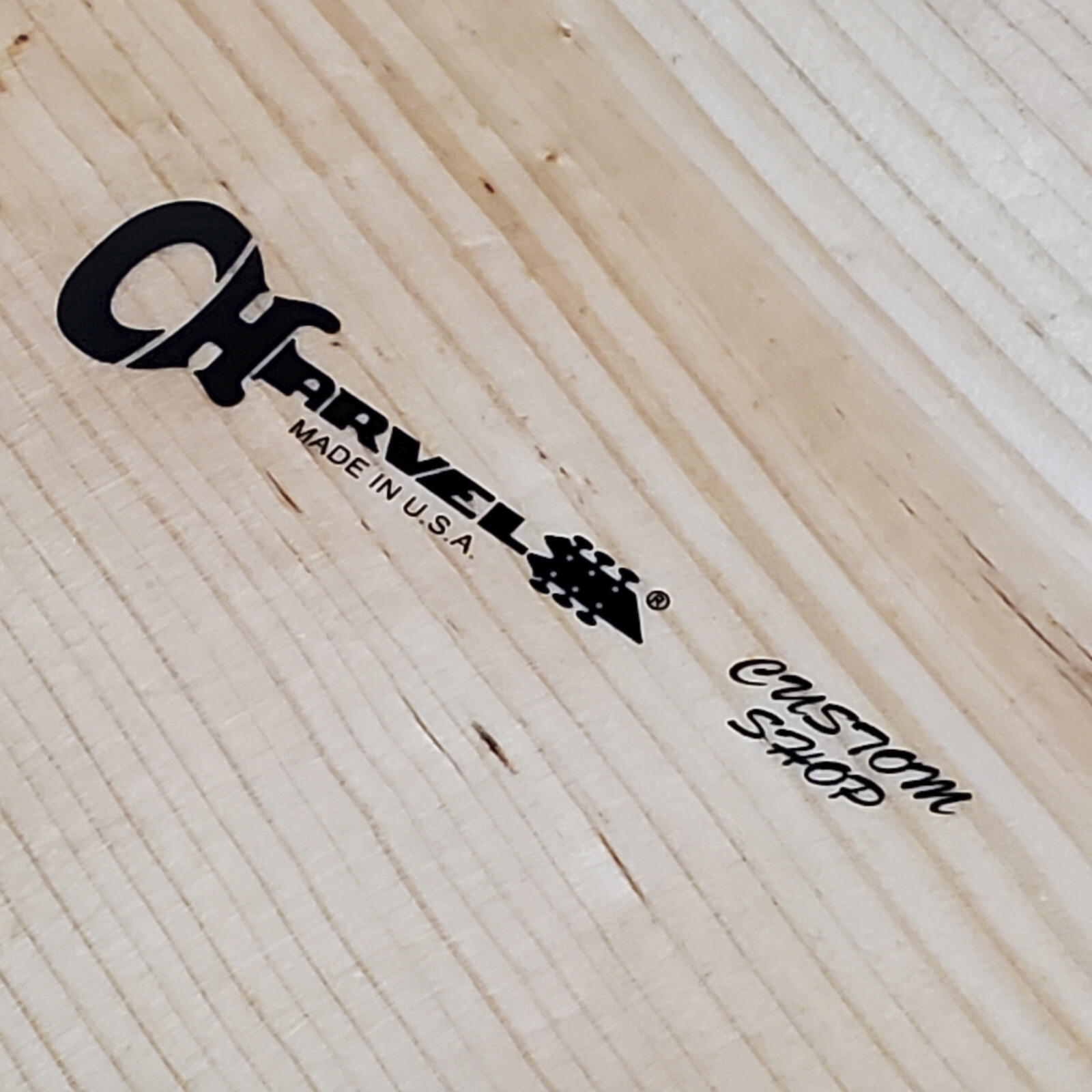 Charvel Made In USA Custom Waterslide Guitar Neck Headstock Decals (Set of 2)