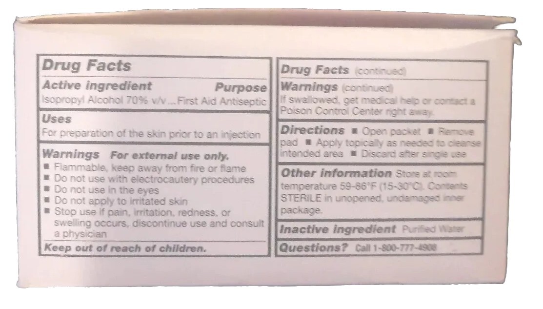 PREP PADS - ALCOHOL MCKESSON