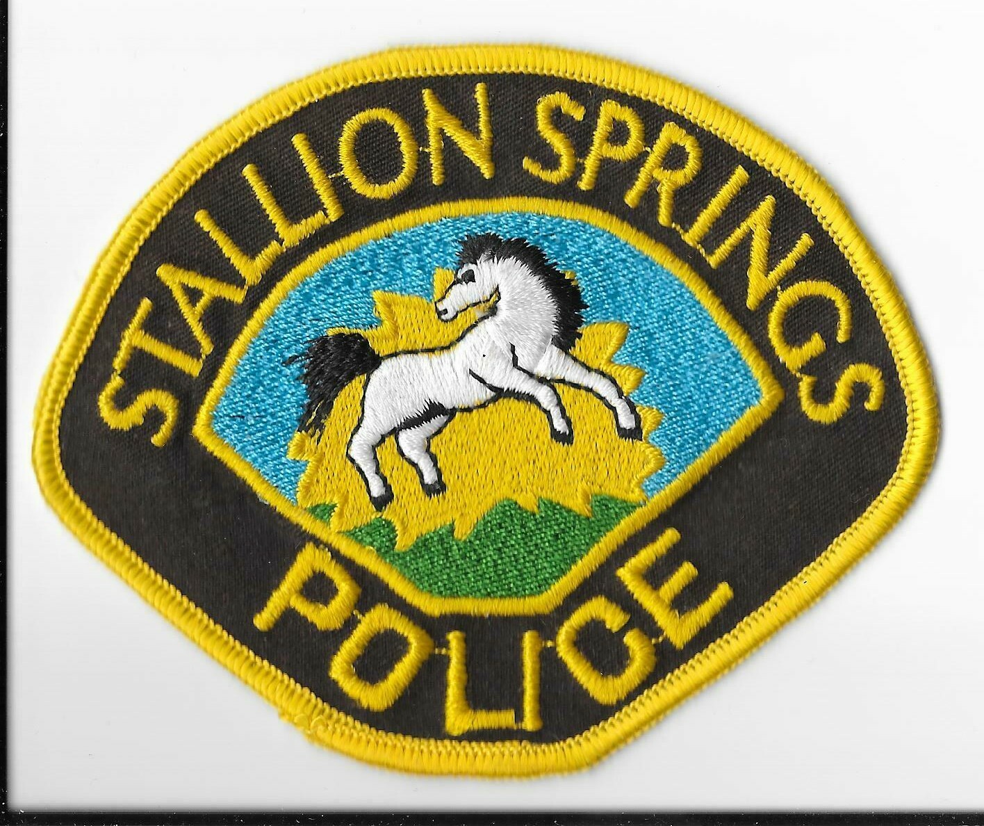 Stallion Springs Police Department, California Shoulder Patch V1