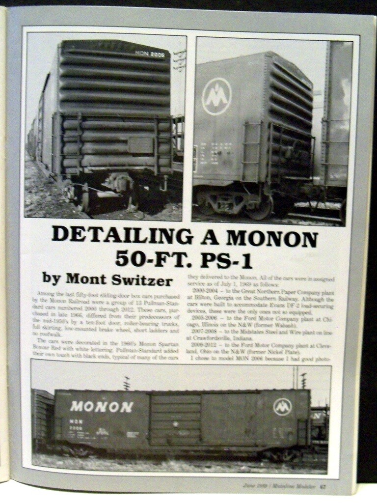 1989 Mainline Modeler Magazines