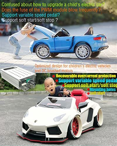 Pwm Arranque Suave/parada Suave Controlador De Velocidad Del Motor De Cc De V...