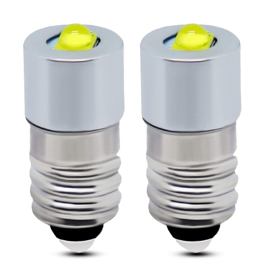 Bright White 250 Lumen E10 5W White LED Bulbs Replacement For 4-Cell 6V Lantern
