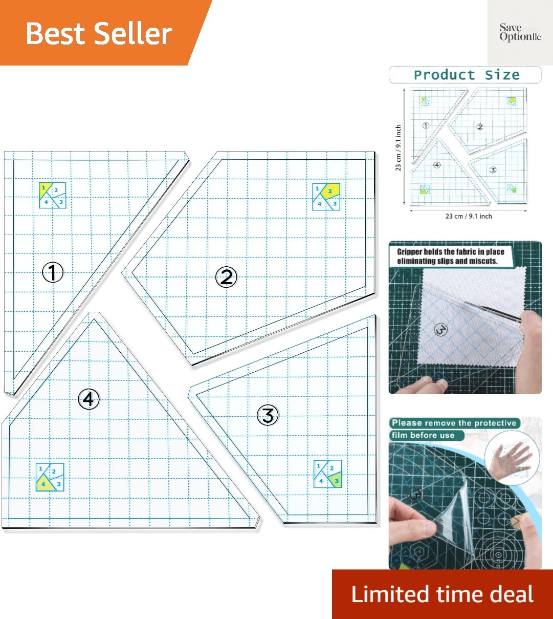 Quilting Templates Set Acrylic Cutting Templates for Quilting Sewing Machine ...
