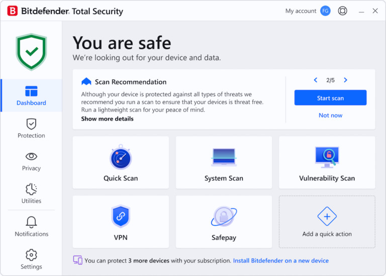 Bitdefender Total Security 2026 3 Years 1 Device (LATEST VERSION)