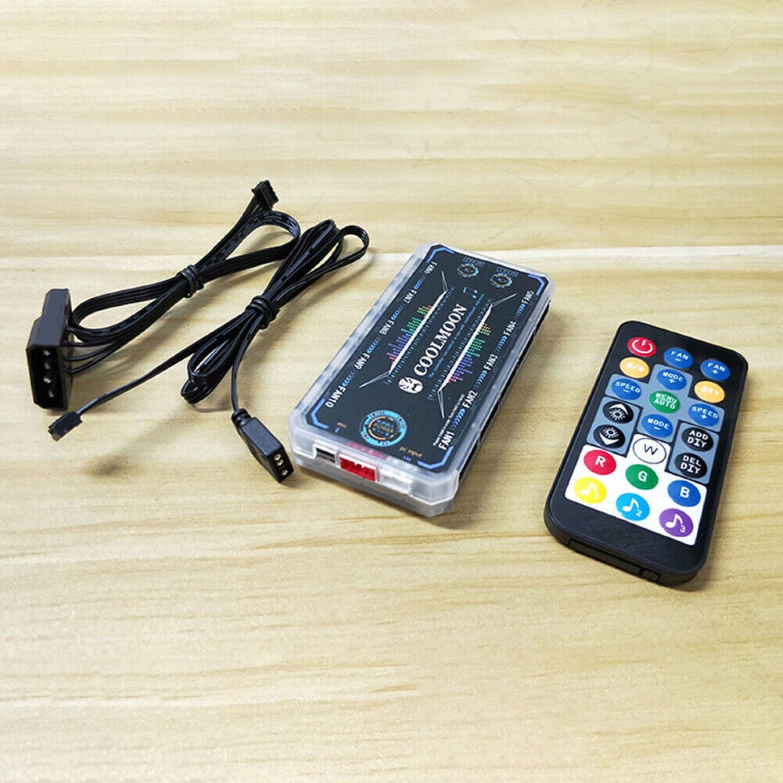 RGB Fan Controller 12cm Remote Control Computer Case PC Cooling Chassis