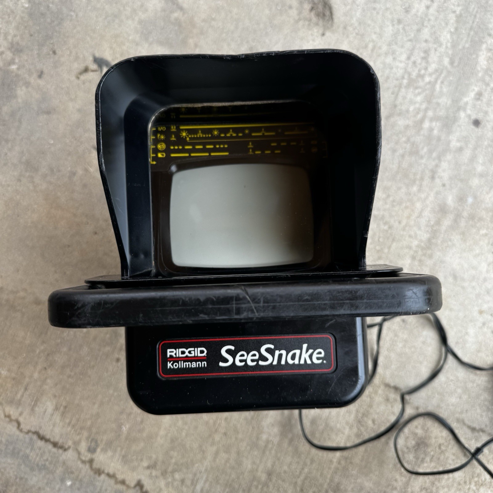 ridgid seesnake Kollman Black&white Sewer Camera Monitor  Used No Battery