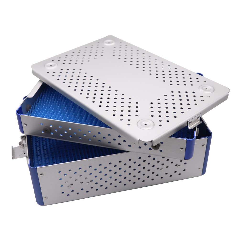 Surgical Instrument Sterilization Box Double-layer SterilizationTray300*200*90mm