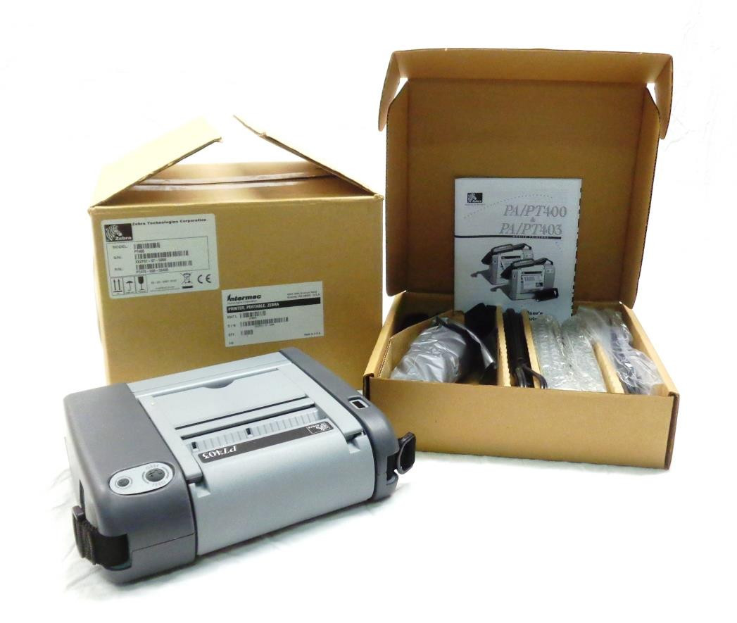 NEW Intermec 473-050-55400 Zebra PT400 Mobile Portable Label Printer PT403