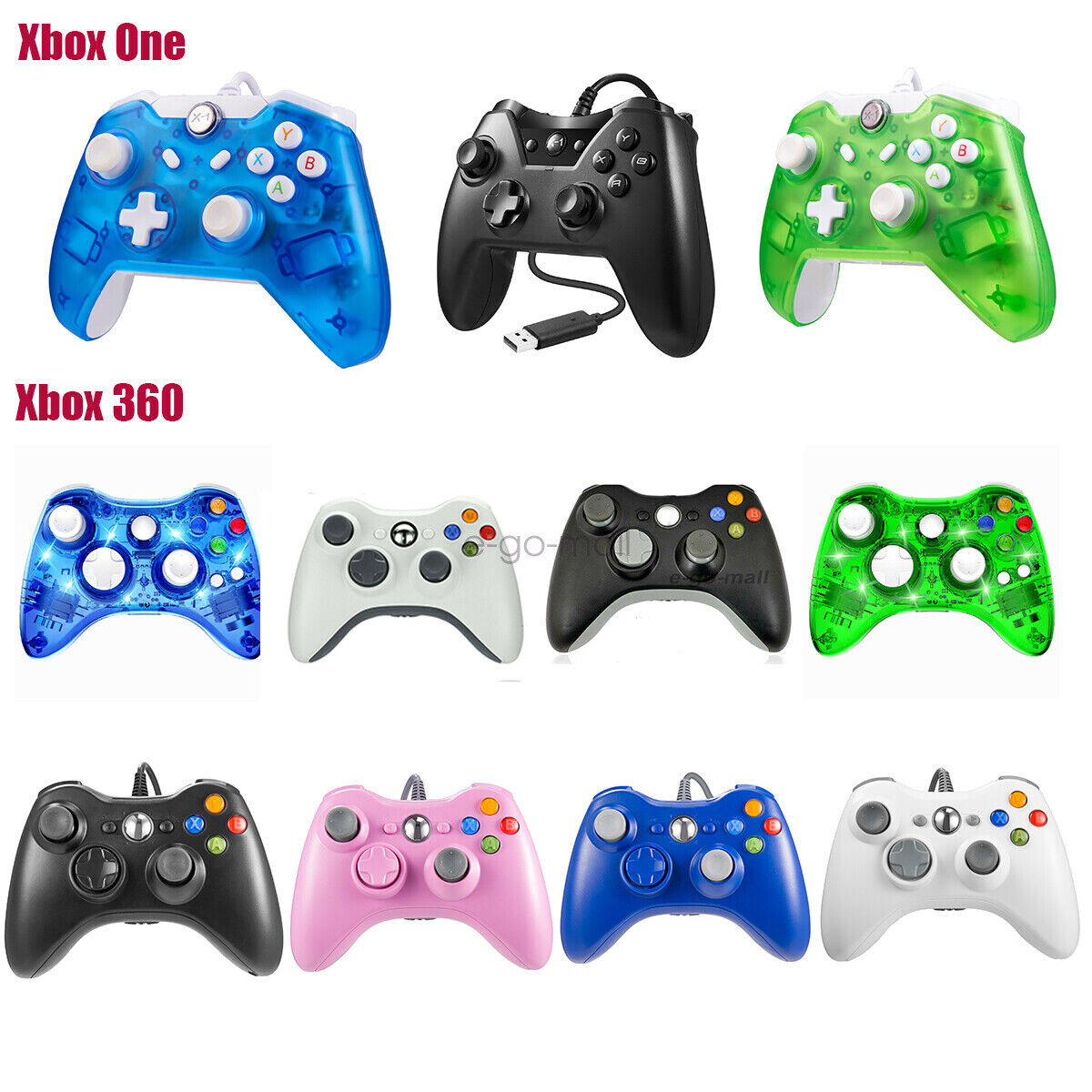 Wired/Wireless Controller Gamepad Remote for Microsoft Xbox 360 Window 7 8 10 11