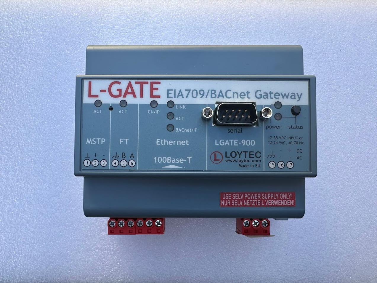 NEW Loytec LGATE-900 EIA709/BACnet Gateway Lon to BACnet Converter