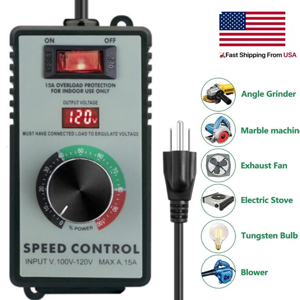 4000W Variable Speed Controller Electric Motor For Rheostat Fan Drill AC 120V