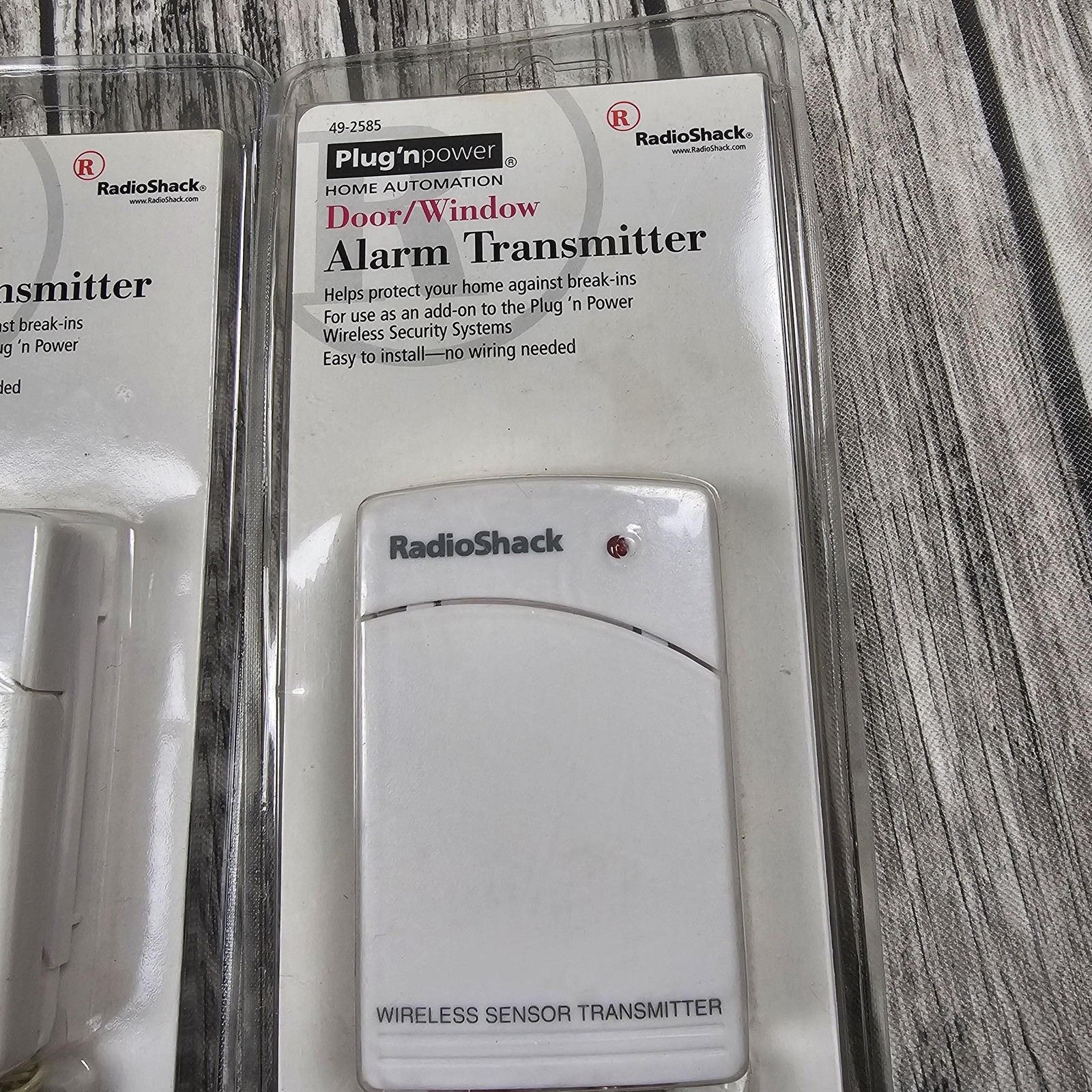 Lot 2 RadioShack SmartCam Wireless Door Sensor Alarm Transmitter 49-2585 White