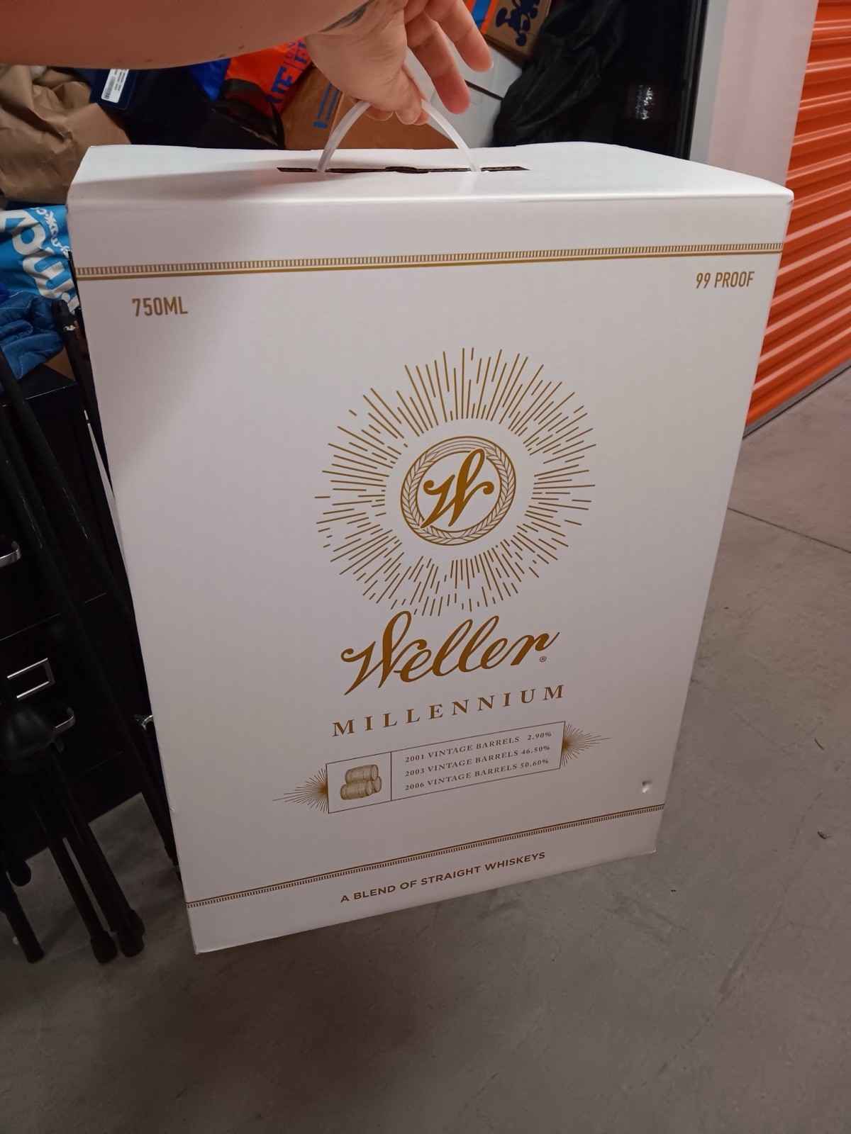 Weller Millennium 750ml Collectible Liquor Bottle Box ONLY