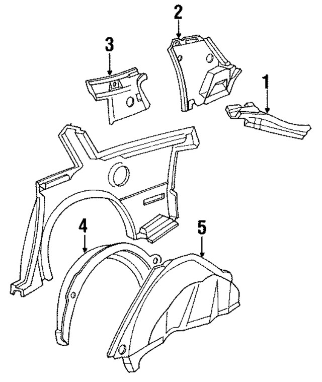 Genuine GM Inner Panel Reinforcement 10120786