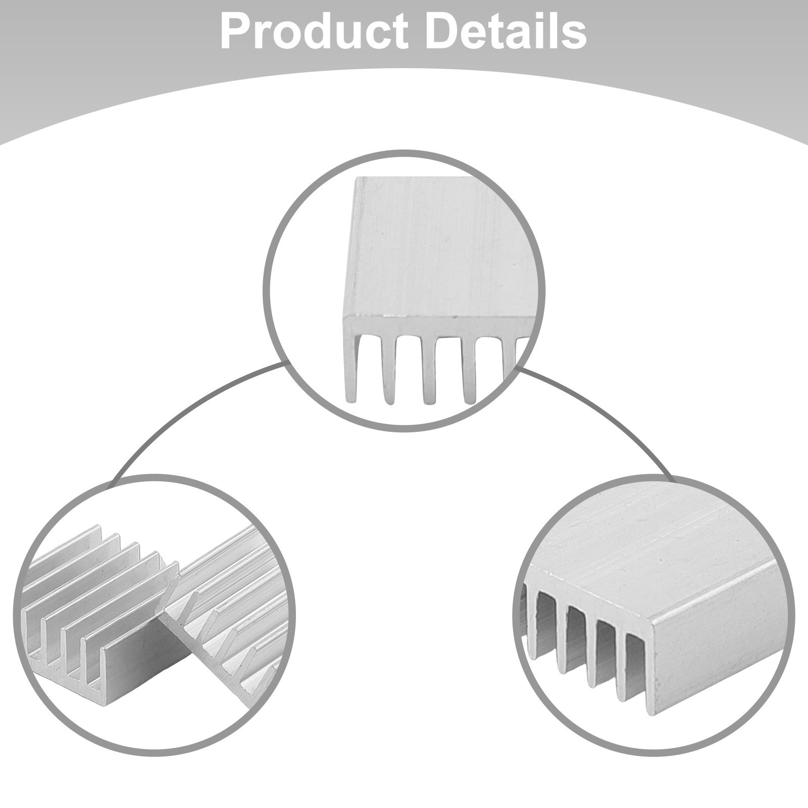 Computer Radiator Aluminum 10pcs 14x14x6mm Aluminum Heatsink Application