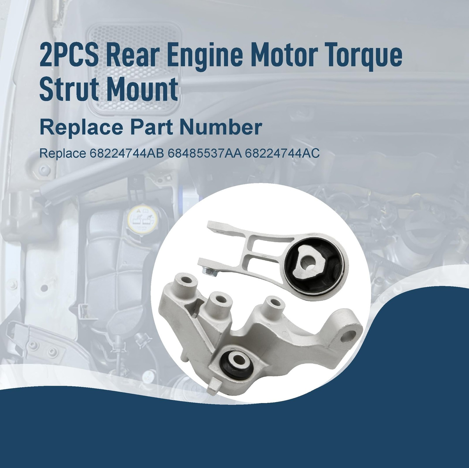 Rear Engine Motor Mount Torque Strut Mount Kit Fit For Chrysler Pacifica 3.6L...