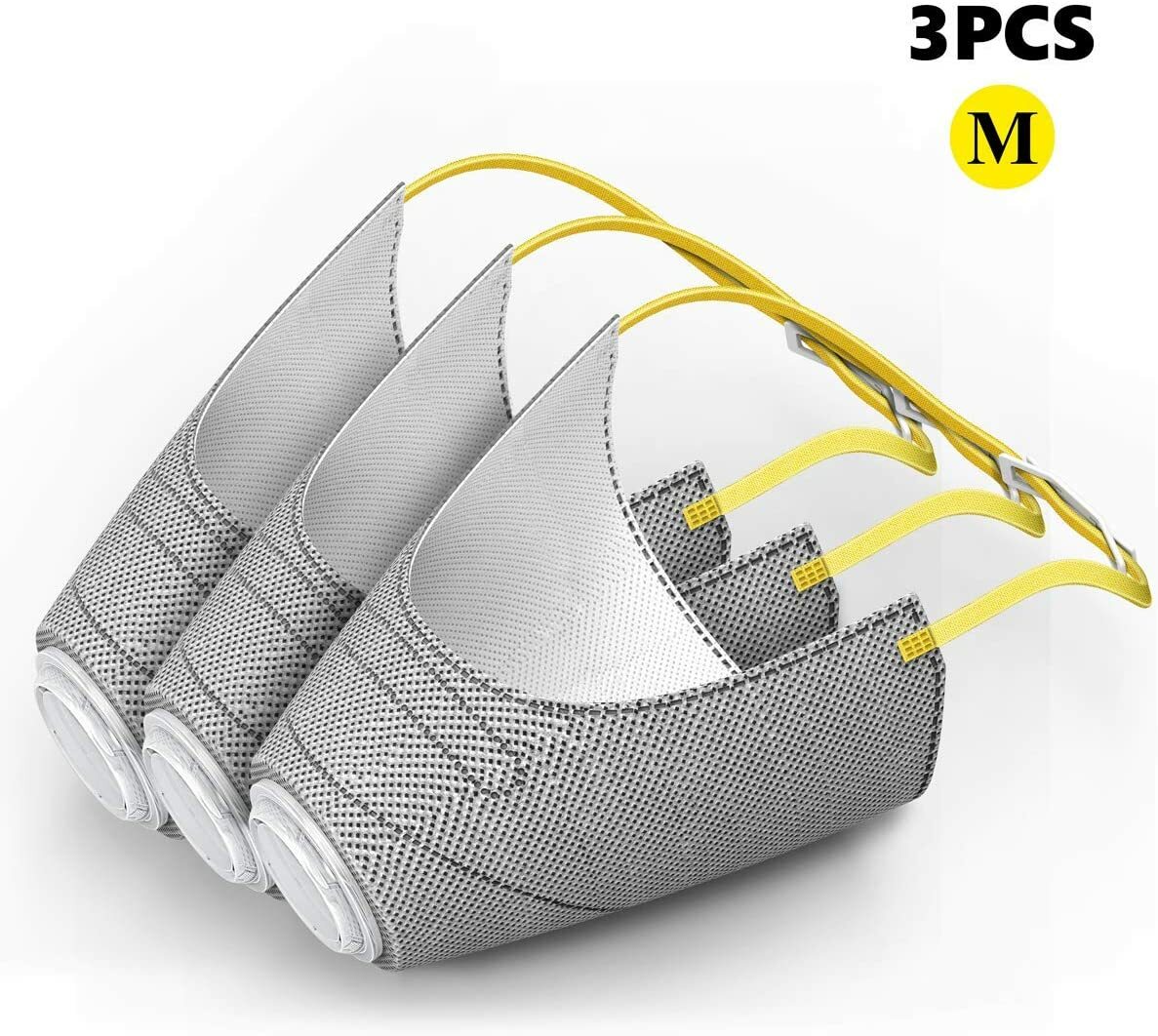 3 Pcs Pet Protective Muzzle Air Mesh Breathable and Drinkable Pet Muzzles M Size