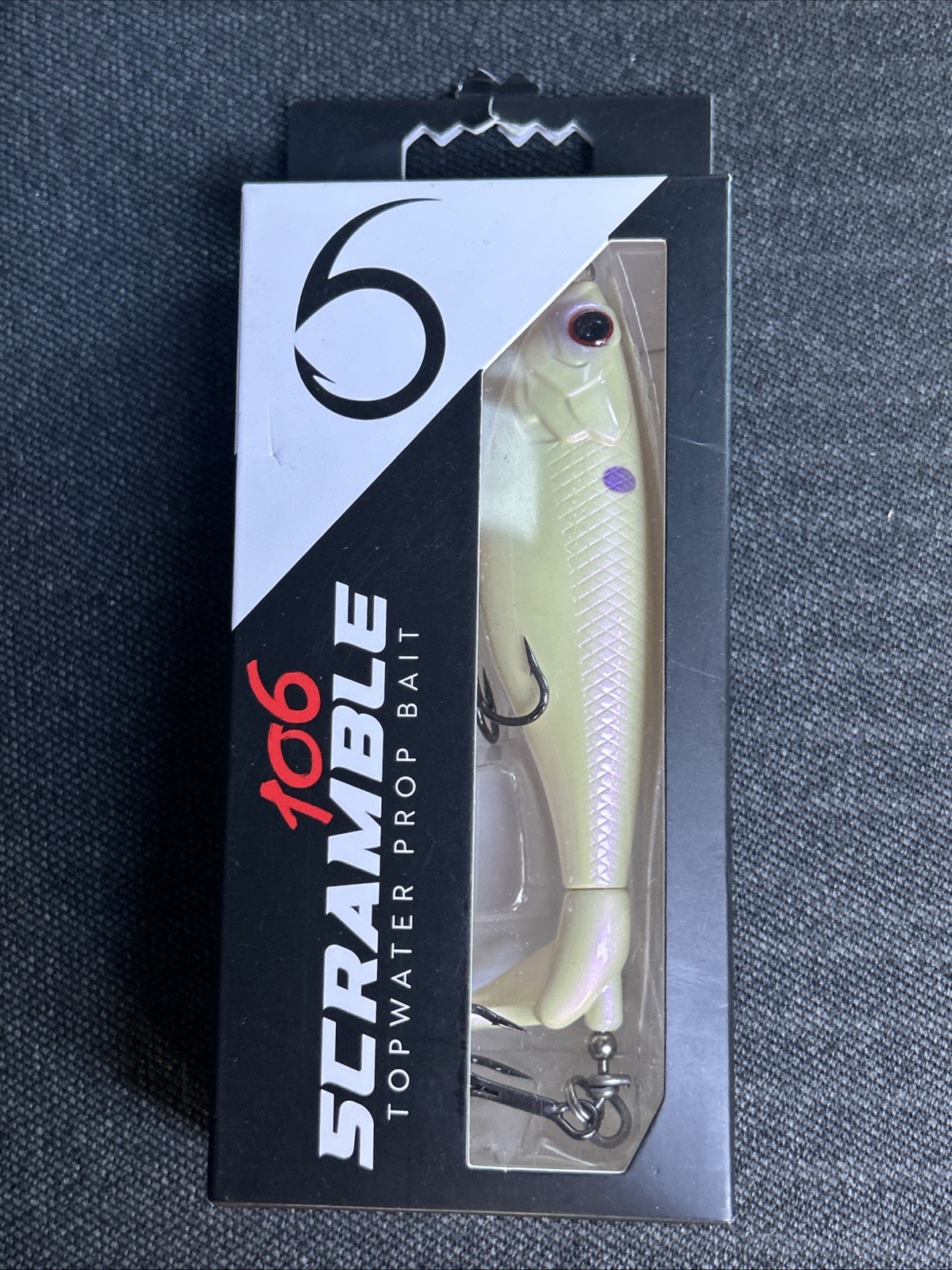 6th Sense Scramble 106 TopWater Prop Bait 106mm 4.17” 0.69 oz Bone Pearl.