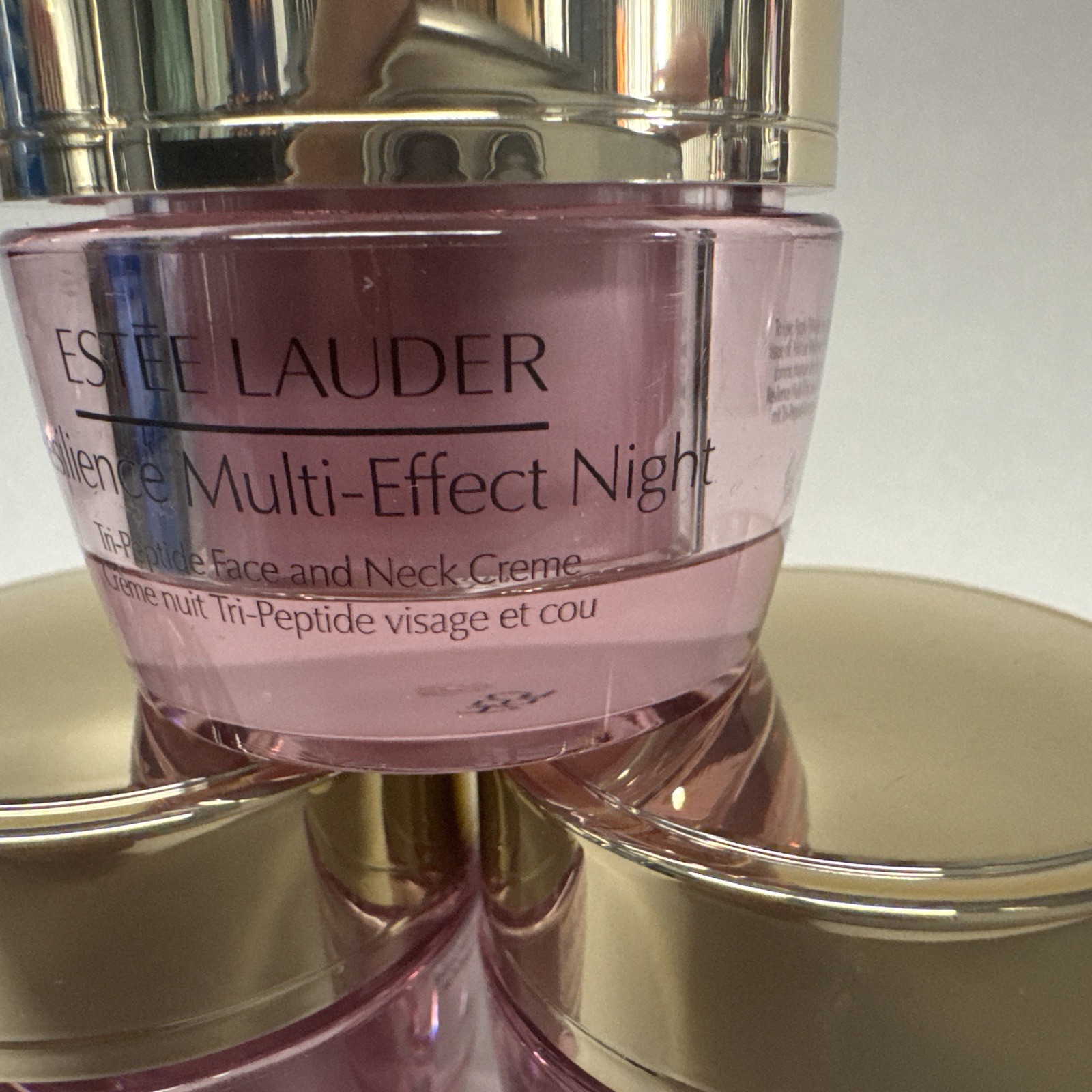 3 Estee Lauder Resilience Multi-Effect Night Tri-Peptide Creme .5 OZ / 15 ML