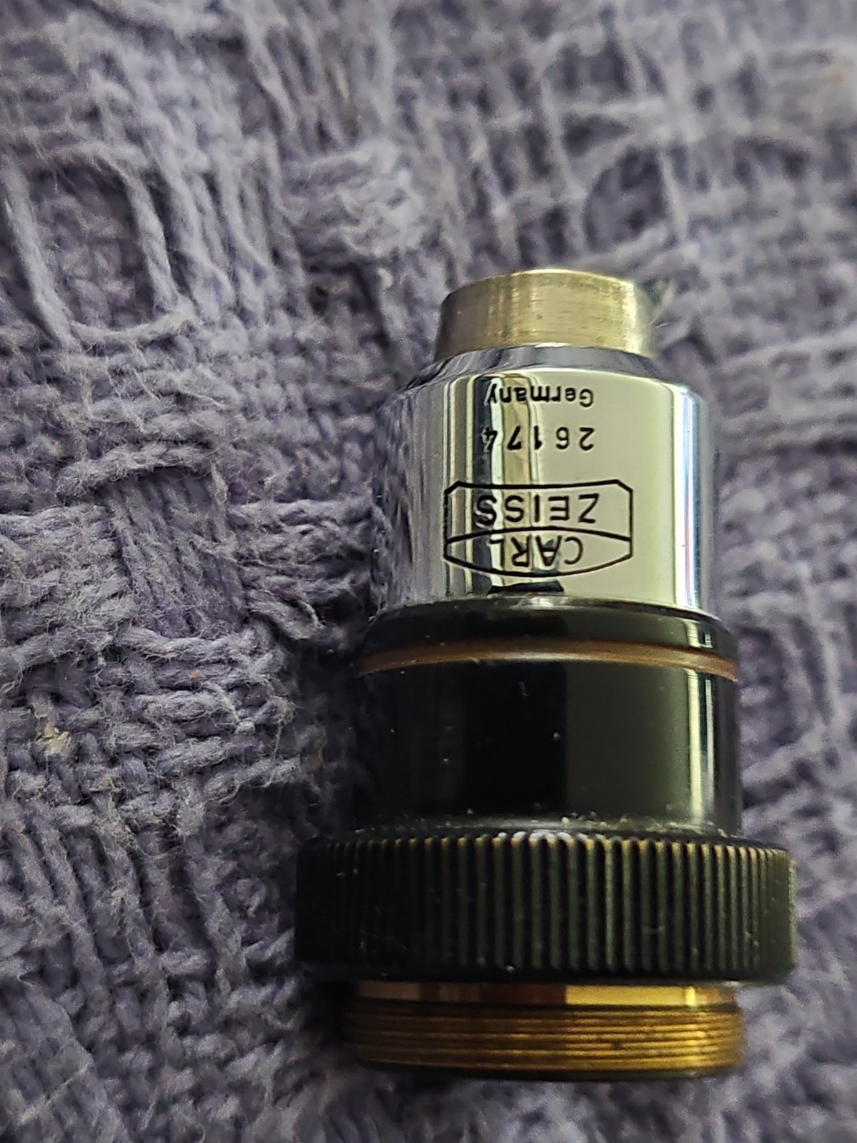 Carl Zeiss Plan 2.5x/0.08 160/- Microscope Objective Lens Vintage Optics