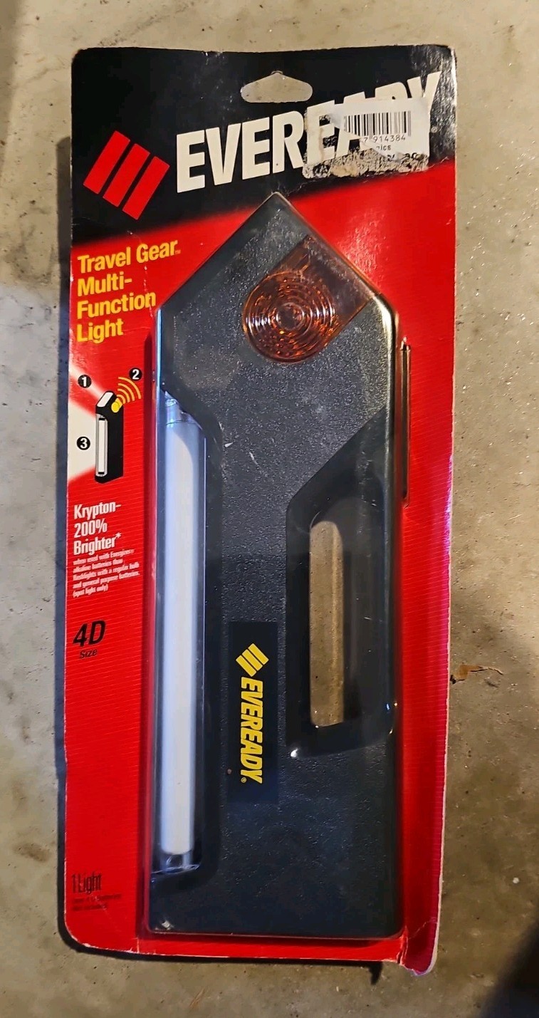 Vtg Eveready Travel Gear Multi-Function Light