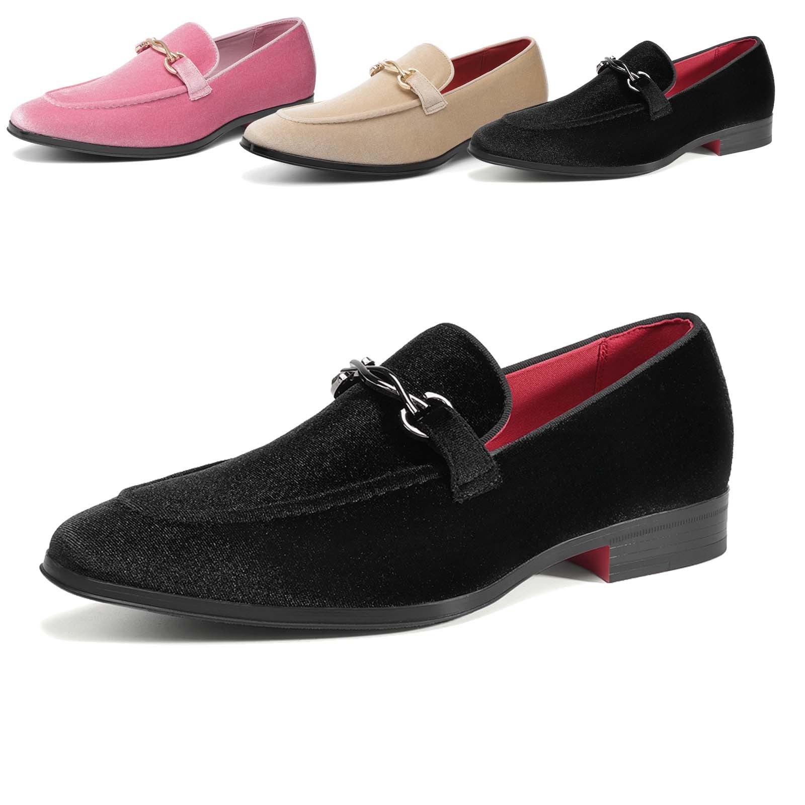 Men’s Classic Tuxedo Loafers Slip-On Formal Dress Shoes Size 8-13