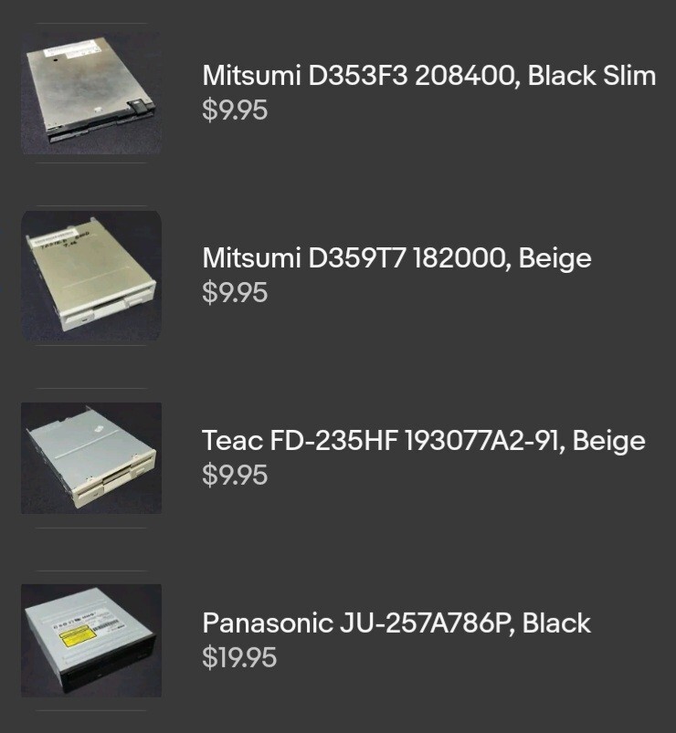 (Assorted) 3.5" Floppy Disc Drive ***AS IS NOT TESTED*** Mitsumi Teac Panasonic