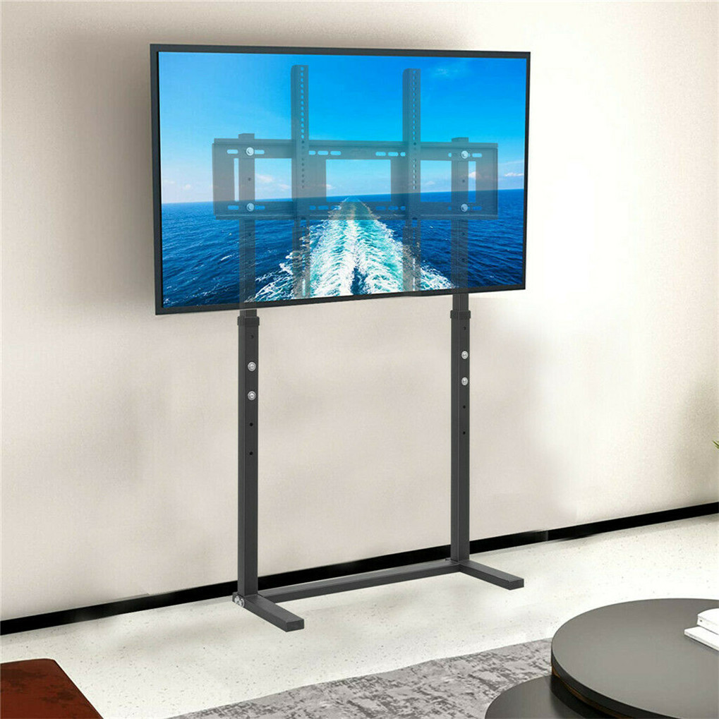 32-100Inch Floor TV Stand Height Adjustable Bracket LED LCD Entertainment Stand