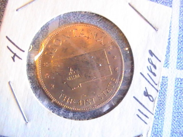 MEDAL MONTANA TREASURE STATE THE 41ST STATE