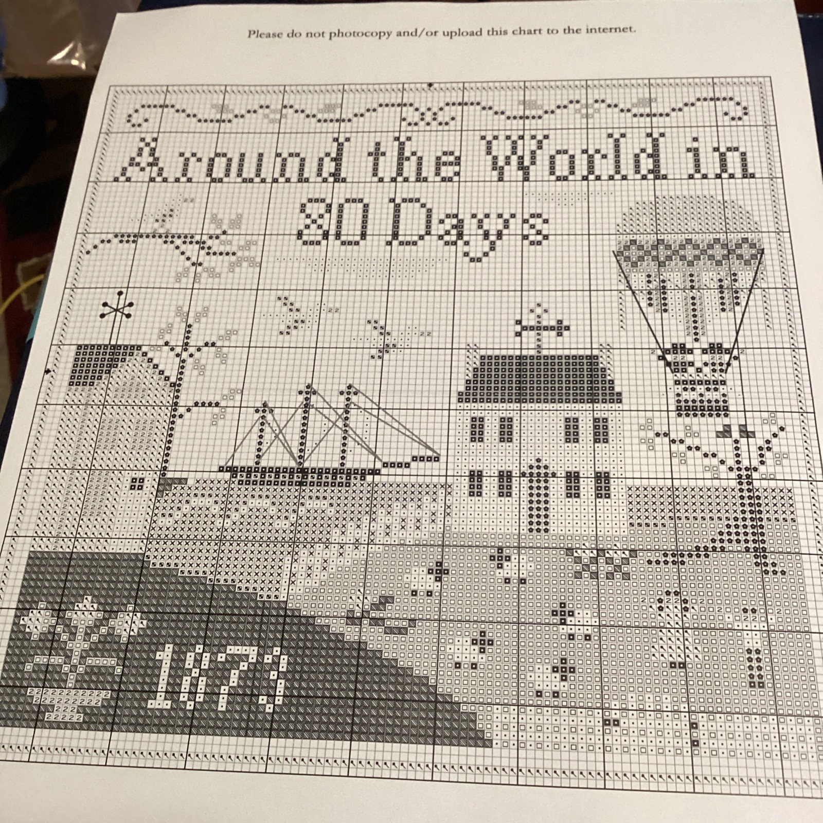 Little House Needleworks “Around the World in 80 Days” Pattern & Thread